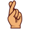 Crossed Fingers - Medium emoji on Emojidex
